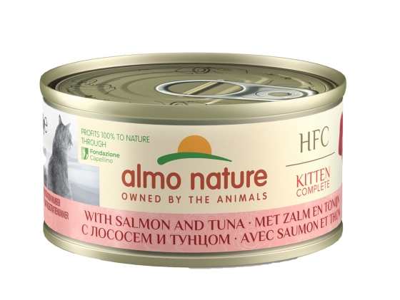 HFC Kitten 70g Complete Zalm en Tonijn