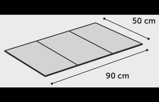 Koelmat Fresk Rechthoekig Blauw L
