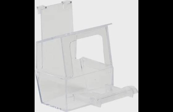 EETPOTJEZaad- en waterbakje met opstap Elfi Transparant