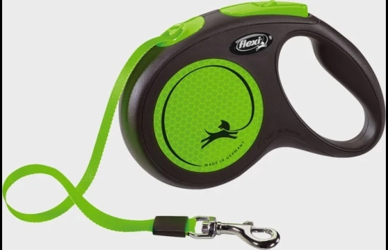 Flexi Rollijn New Neon Band Fluo groen M-5meter
