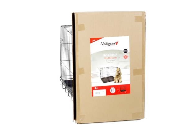 Draadkooi opvouwbaar Classic zwart 78x49x55cm