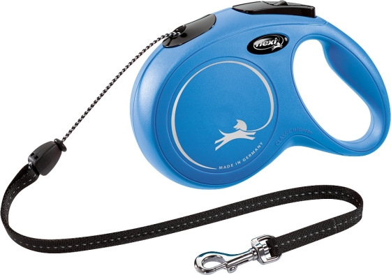 flexi rollijn CLASSIC cord M blauw, 8 meter.