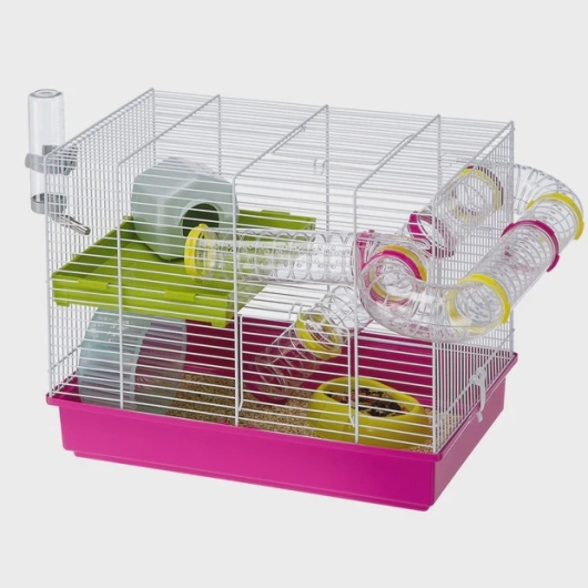 LAURA - Hamster cage on two floors, complete with tubes