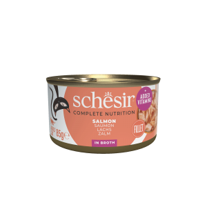 Schesir Complete&Balanced kat blik bouillon zalm 85gr