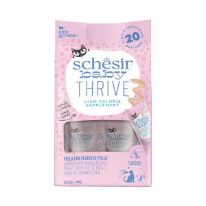Schesir Baby Thrive kitten pouch mousse kip supplement 20x8gr