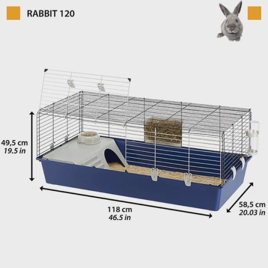 RABBIT 120 - Large cage for rabbits and guinea pigs