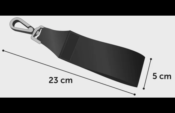 Verbindingsstuk voor autogordel Fides Zwart