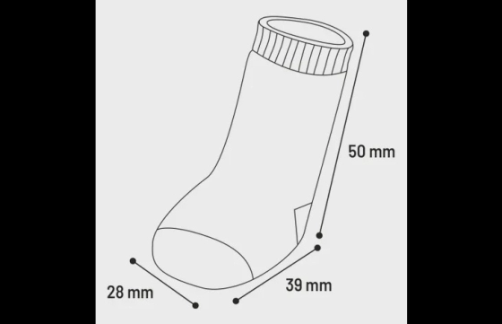 Sokken Sockies 4 st Zwart & Grijs XS