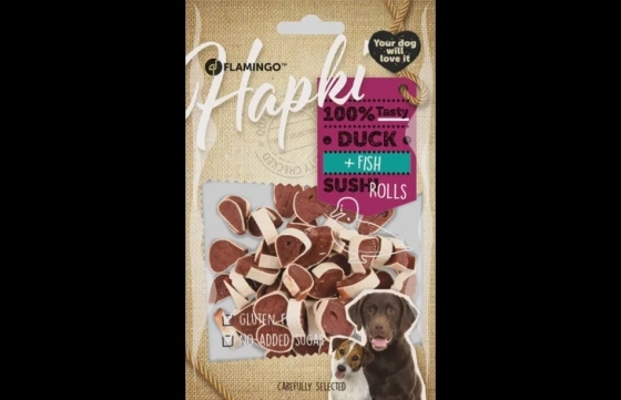 Snack Hapki Sushi rolletjes met eend & Vis