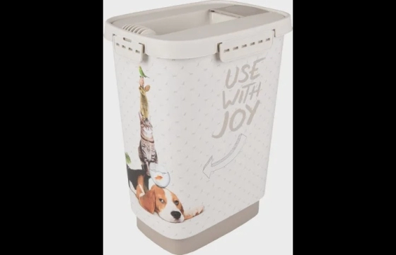 Voerton June Rechthoekig Taupe & Wit 8,4liter