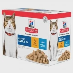 Hill's Science Plan cat mat ad7+ fav sl mp 12x85gr