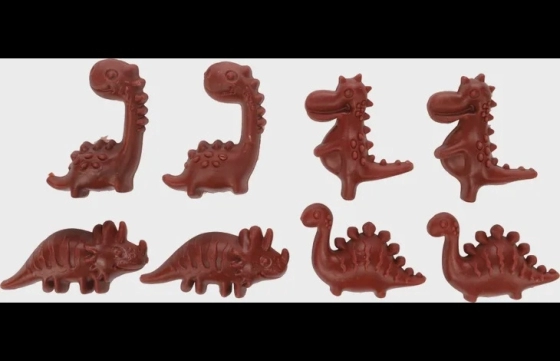 Veggie Dino met aardbei 8st 120g