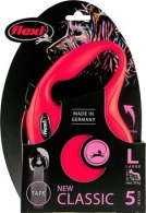 flexi rollijn CLASSIC tape L rood, 5 meter