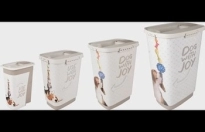 Voerton June Rechthoekig Taupe & Wit 43liter