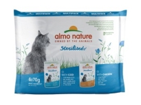 Cats MultiPack Sterilised - Kabeljauw & Kip 6x70g