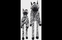 Speelgoed Zira Zebra Zwart & Wit Small