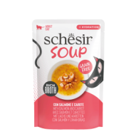 Schesir Complementary kat pouch soup zalm&wortel 40gr