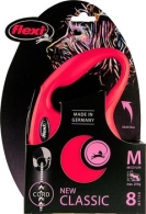 Flexi rollijn CLASSIC cord M rood, 8 meter.