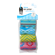Mr.POOP IBIZA Navullling poepzakjes 8 Rolletjes met geur