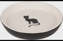 Eetschaal Nala Rond Zwart & Wit 180ml