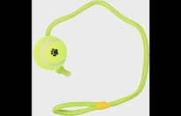 Speelgoed Smash Tennisbal met touw Geel