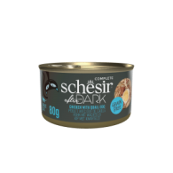 Schesir After Dark kat blik bouillon kip&kwartelei 80gr