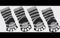 Sokken Sockies 4 st Zwart & Grijs XS