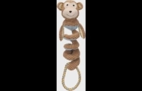 Speelgoed Bruta Aap met touw Bruin