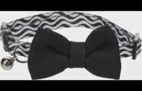 Halsband met strik Kamil Zwart