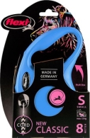 flexi rollijn CLASSIC cord S blauw, 8 meter