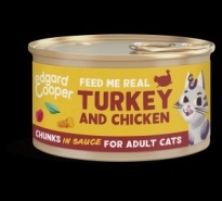 Edgard&Cooper kat adult chunks kalkoen&kip 85gr