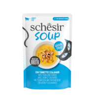 Schesir Complementary kat pouch soup tonijn&inktvis 40gr