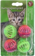 Boon kat speelgoed traliebal+bel assortie 4cm