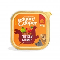 Edgard&Cooper hond adult kuipje kip&kalkoen 300gr