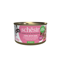 Schesir Complete&Balanced kat blik gelei tonijn&ham 85gr