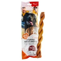 chew! Gevulde bully swirls bruin 25,4cm