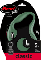 Flexi Classic Tape L Olijfgroen 5m