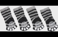 Sokken Sockies 4 st Zwart & Grijs S